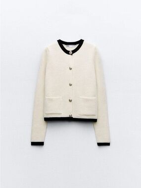 Zara Knit Cardigan with Gold buttons